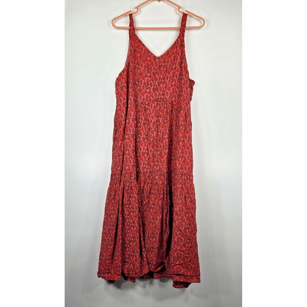 Joie Women's Size XL Tea Rose Lined Sleeveless Midi Dress - Picture 4 of 6